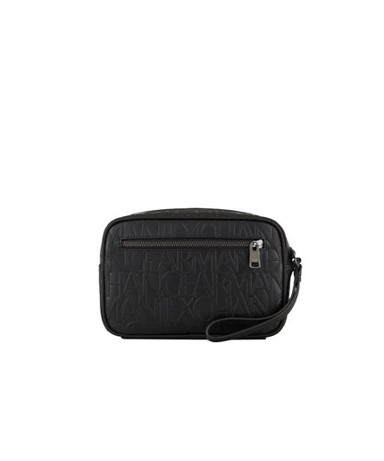 Armani Exchange Black Synthetic Leather Luggage And Travel