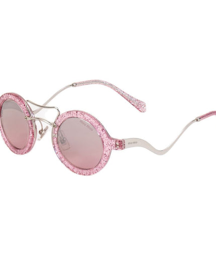 Miu Miu Gray Metal Sunglasses