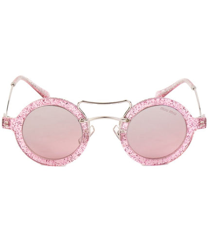 Miu Miu Gray Metal Sunglasses