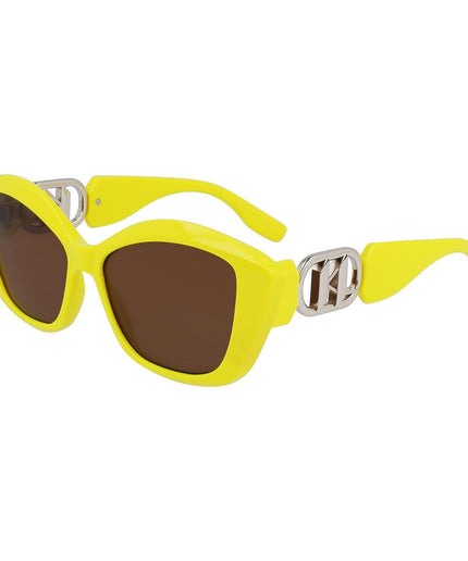 Karl Lagerfeld Yellow Injected Sunglasses