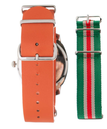 Folli Follie Orange Leather Watch