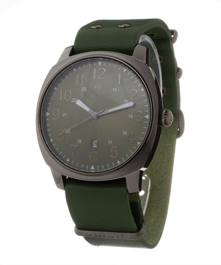 Folli Follie Green Leather Watch