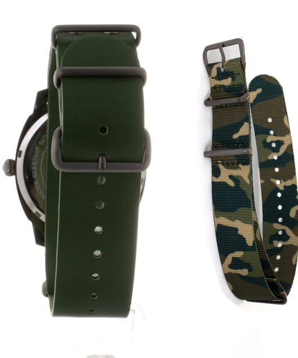 Folli Follie Green Leather Watch