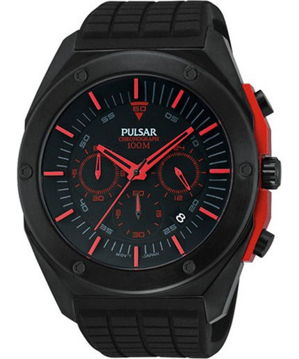 Pulsar Black Rubber Watch