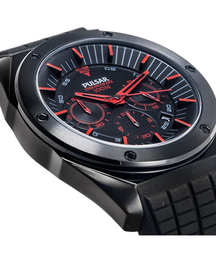 Pulsar Black Rubber Watch