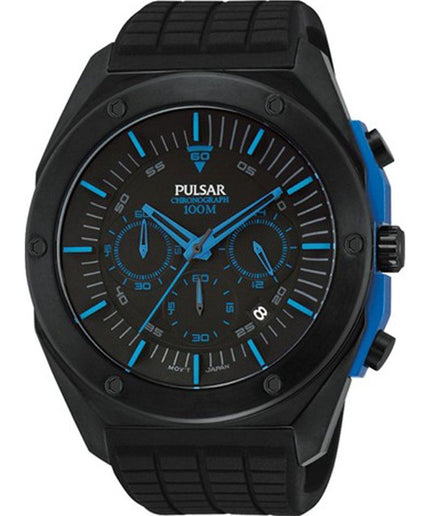 Pulsar Black Rubber Watch