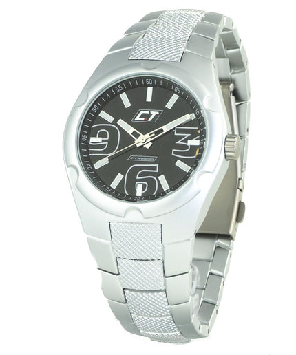 Chronotech Silver Steel Watch