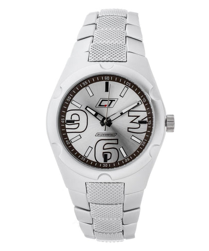 Chronotech Silver Steel Watch