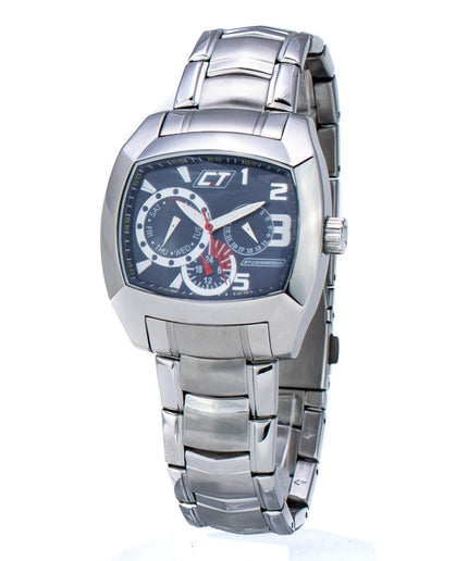 Chronotech Silver Steel Watch