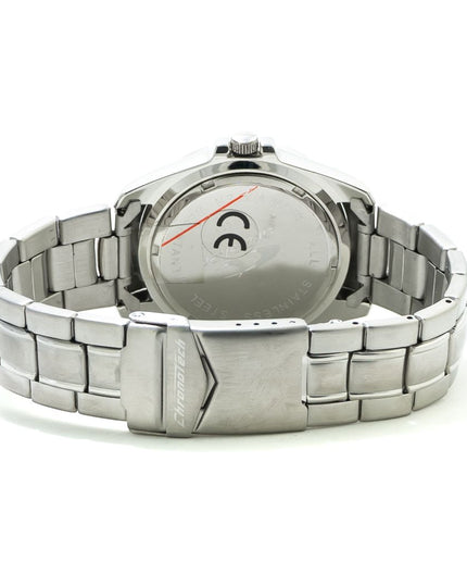 Chronotech Silver Steel Watch