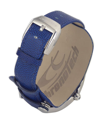 Chronotech Blue Leather Watch