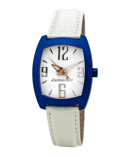 Chronotech White Leather Watch