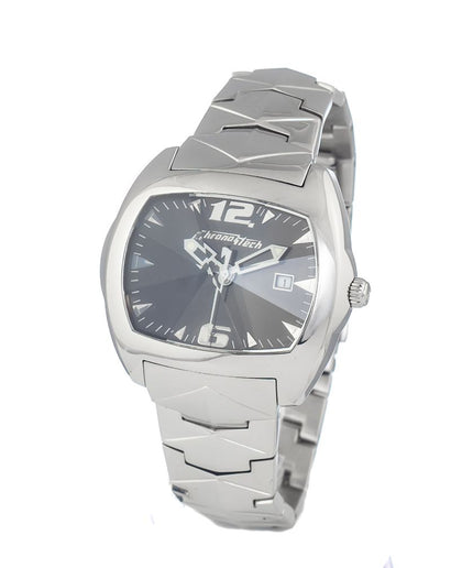 Chronotech Silver Steel Watch