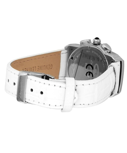 Chronotech White Leather Watch