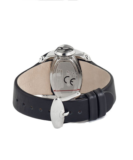 Chronotech Black Leather Watch