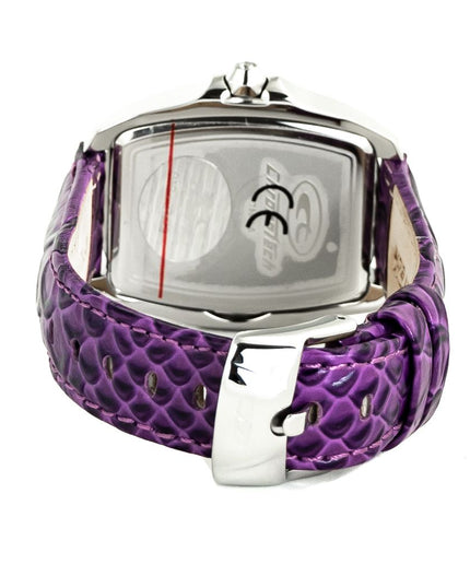 Chronotech Purple Leather Watch