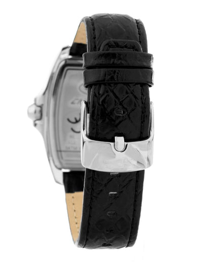 Chronotech Black Leather Watch