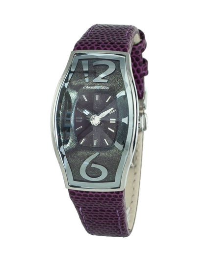 Chronotech Purple Leather Watch