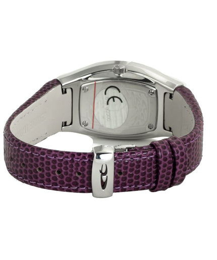 Chronotech Purple Leather Watch