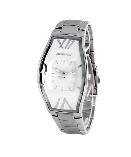 Chronotech Silver Steel Watch