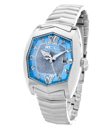 Chronotech Silver Steel Watch