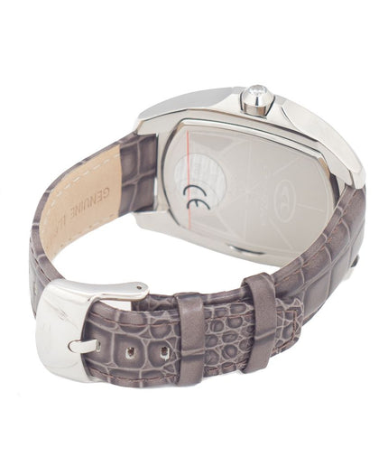 Chronotech Gray Leather Watch