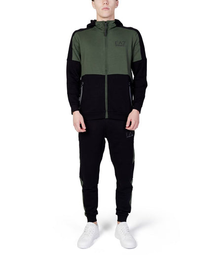 EA7 Emporio Armani Green Cotton Sweatsuit