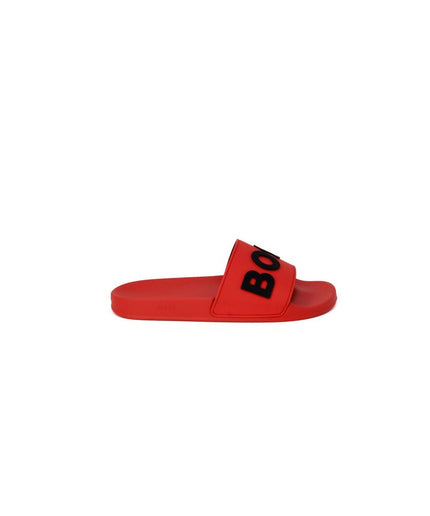 Hugo Boss Red Polyethylene Sandal