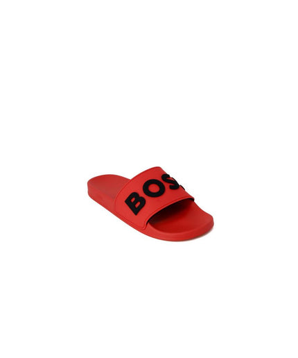 Hugo Boss Red Polyethylene Sandal