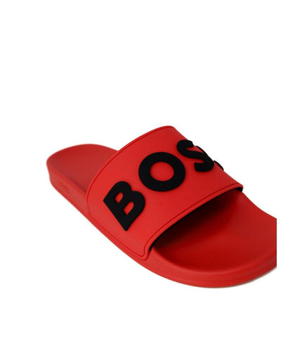 Hugo Boss Red Polyethylene Sandal