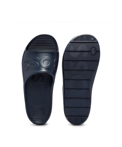 Hugo Boss Blue Rubber Sandal