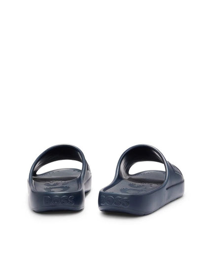 Hugo Boss Blue Rubber Sandal