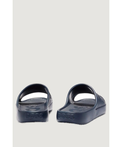 Hugo Boss Blue Rubber Sandal