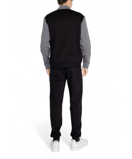 EA7 Emporio Armani Black Cotton Sweatsuit