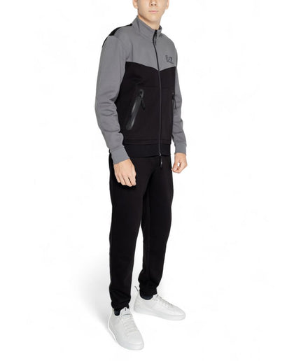 EA7 Emporio Armani Black Cotton Sweatsuit