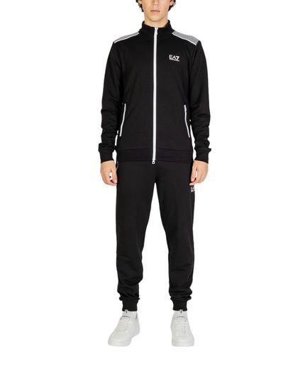 EA7 Emporio Armani Black Cotton Sweatsuit