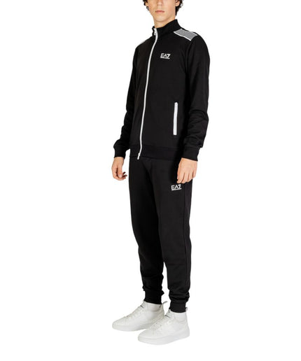 EA7 Emporio Armani Black Cotton Sweatsuit