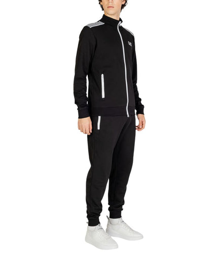 EA7 Emporio Armani Black Cotton Sweatsuit