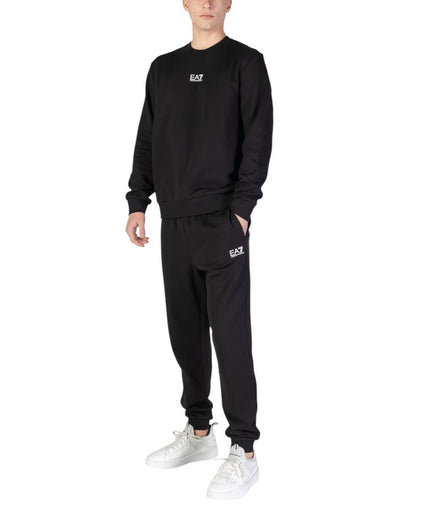 EA7 Emporio Armani Black Cotton Sweatsuit