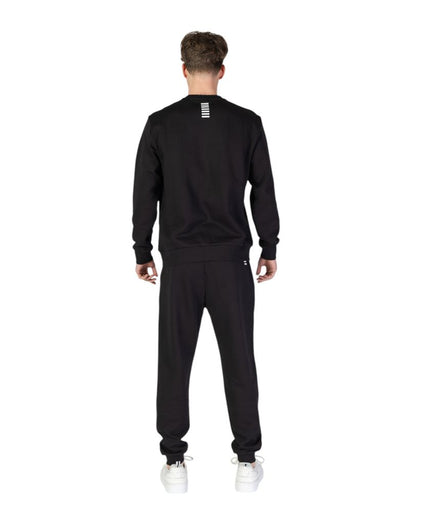 EA7 Emporio Armani Black Cotton Sweatsuit