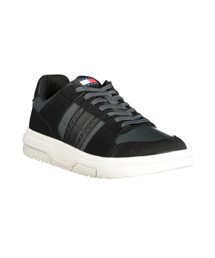 Tommy Hilfiger Black Polyester Sneaker