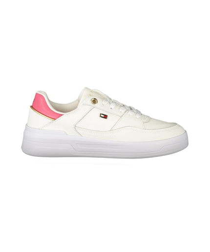 Tommy Hilfiger White Polyester Sneaker