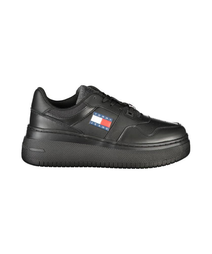 Tommy Hilfiger Black Polyester Sneaker