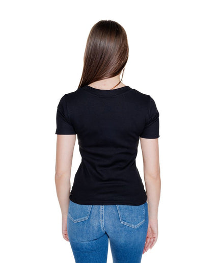 Calvin Klein Jeans Black Cotton Rigenerato Tops & T-Shirt