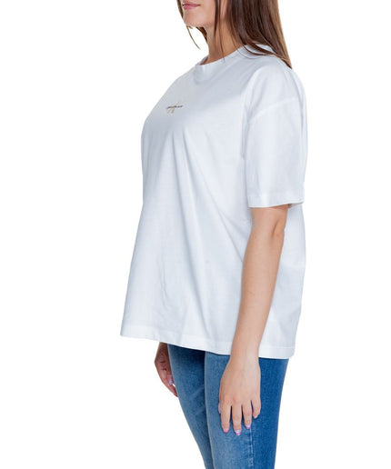 Calvin Klein Jeans White Cotton Tops & T-Shirt