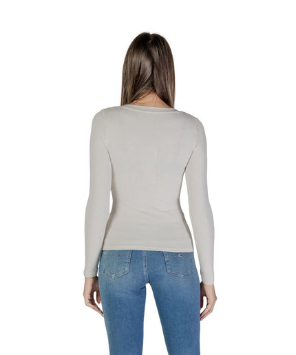 Guess Cream Viscose Tops & T-Shirt