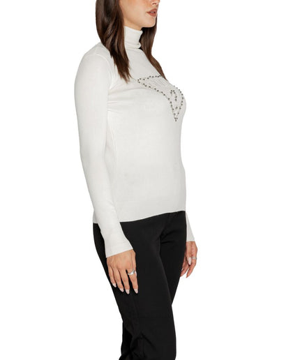 Guess White Viscose Sweater