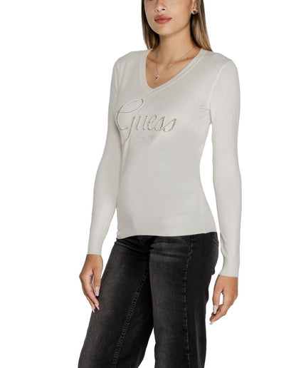 Guess White Viscose Tops & T-Shirt