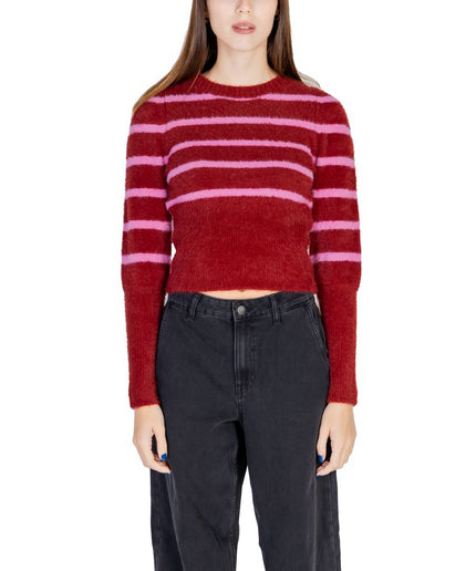 Only Red Nylon Sweater