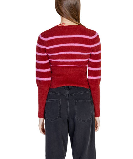 Only Red Nylon Sweater